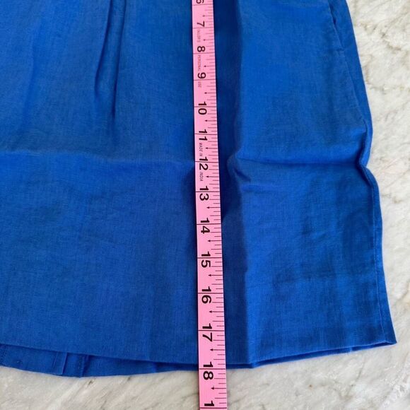 Court & Rowe 100% linen pencil skirt in villa azul size M NWT elastic waist - Picture 9 of 10